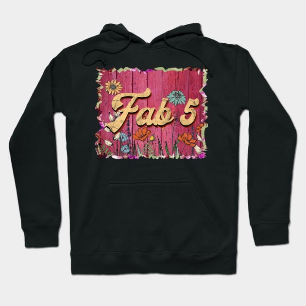 Classic 5 Personalized Flowers Proud Name Hoodie by Friday The 13th